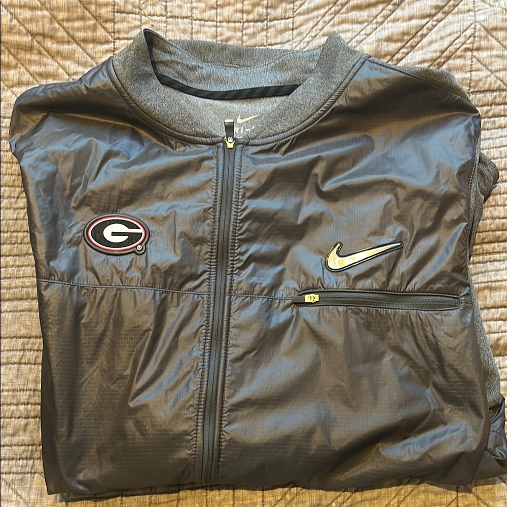 Nike Men's Grey Georgia Bulldogs CFP Bomber Jacket
